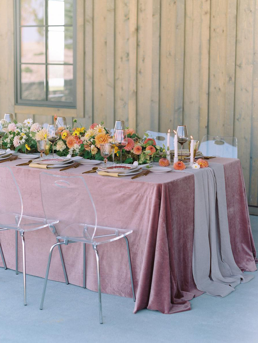 Thick Velvet Table Linens