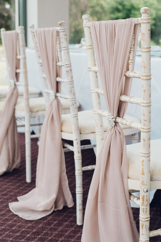 Romantic Chiffon Drape Sash
