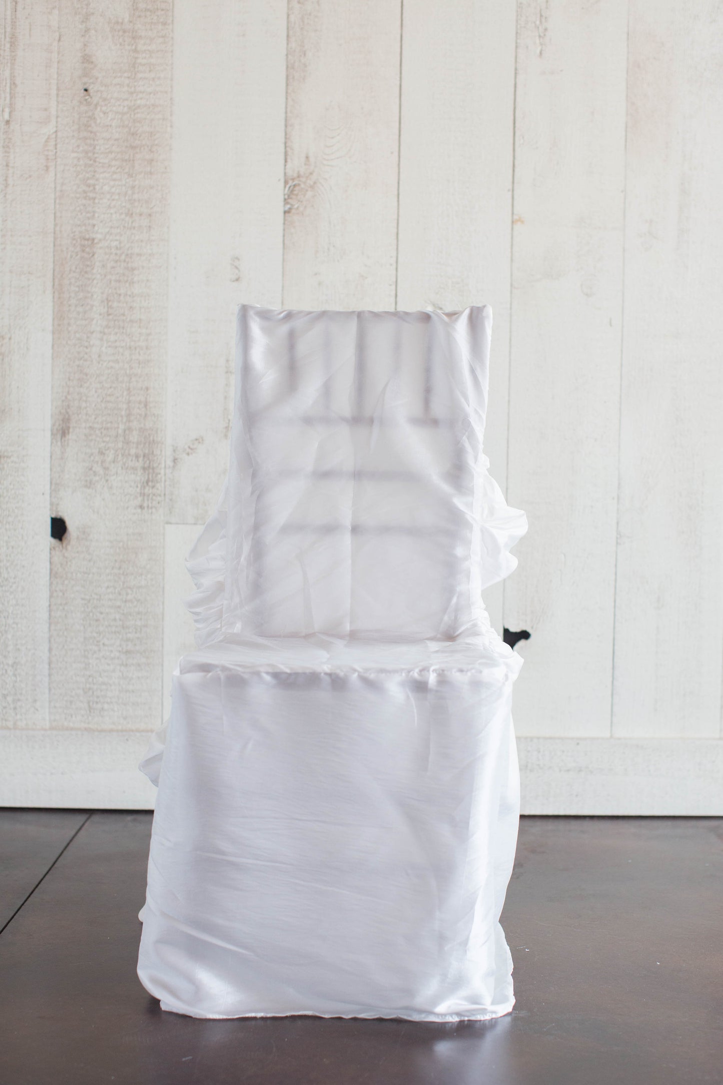 Bella Taffeta Ruched Chair Cover