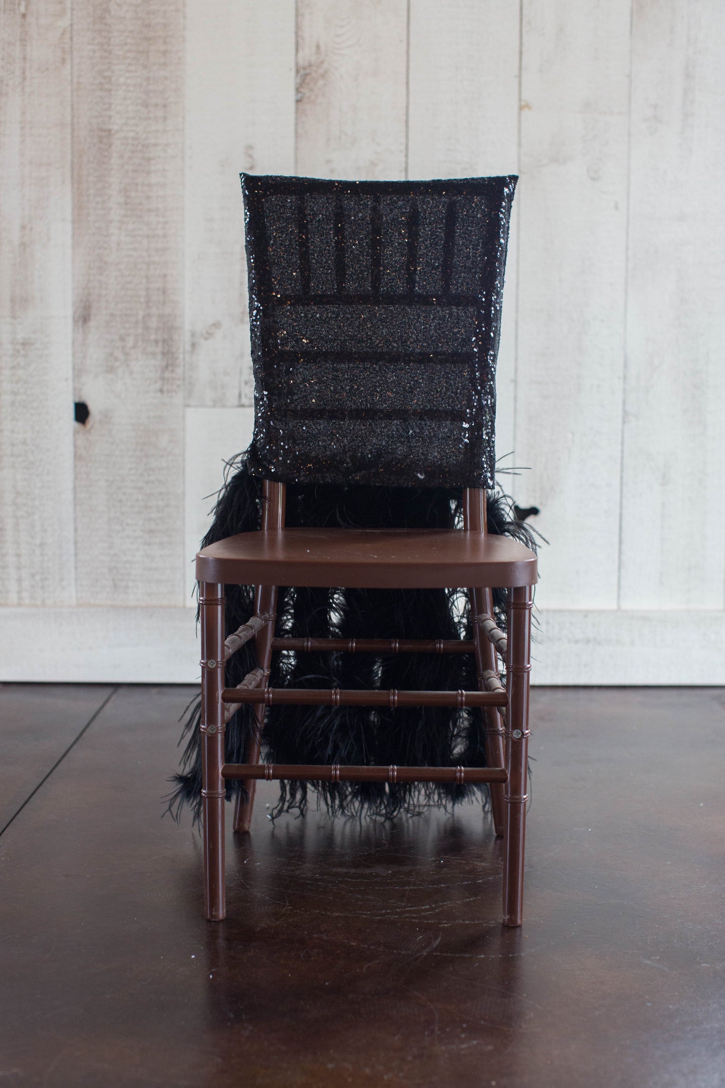 GLITZ Sequin & Feather Chair Jacket