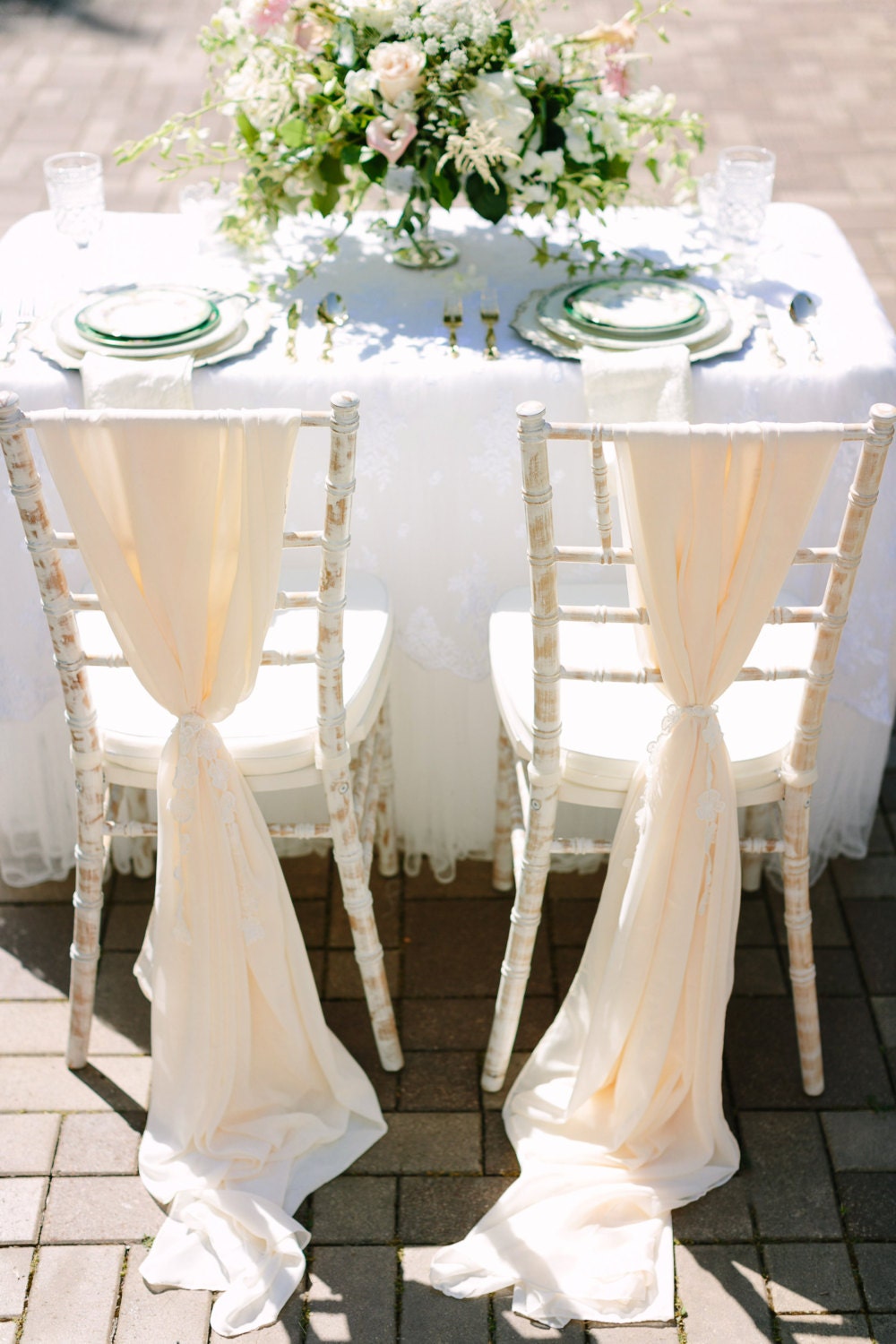 Romantic Chiffon Drape Sash