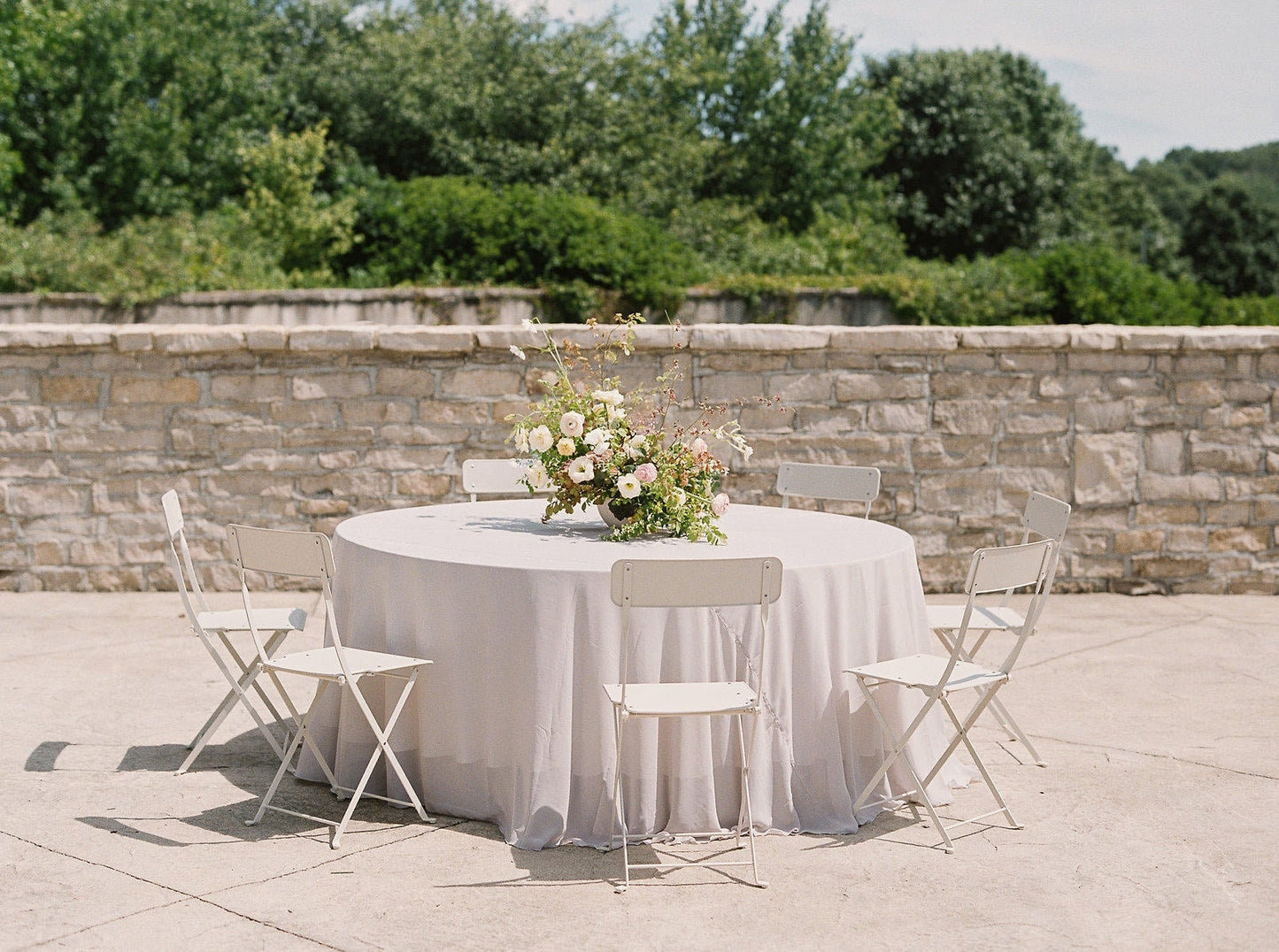 Romantic Chiffon Table Overlay