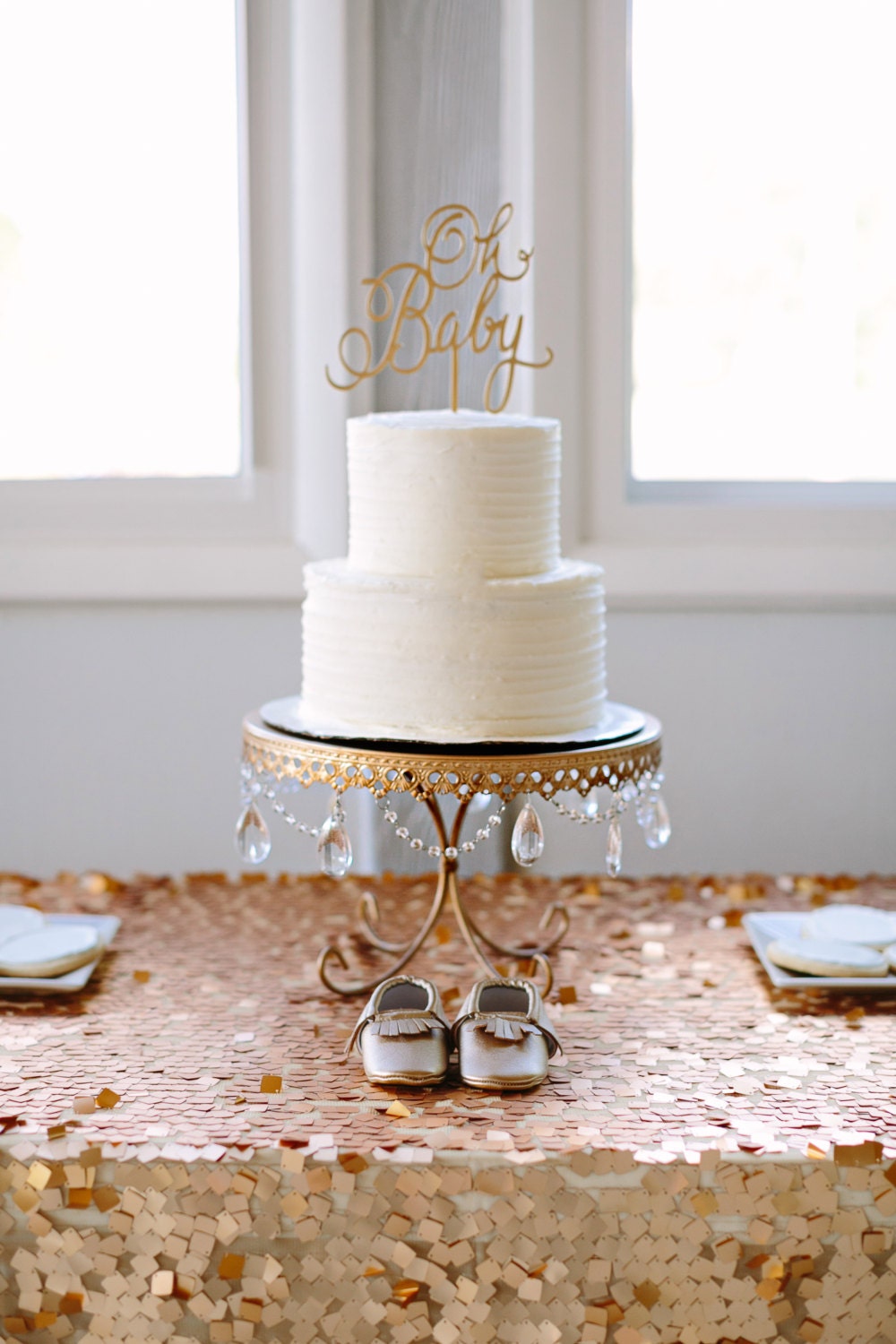 Gold Square Sequin Tablecloth